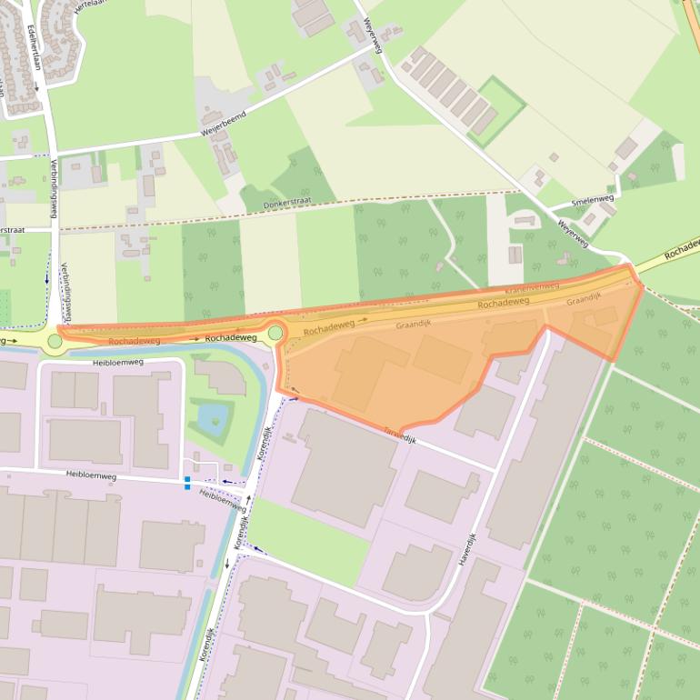 Kaart van postcodegebied 5704RB.