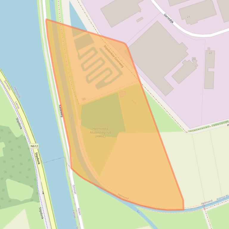 Kaart van postcodegebied 5704RN.