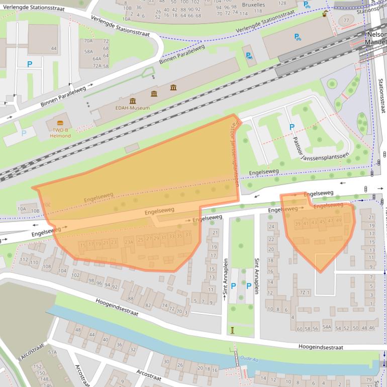Kaart van postcodegebied 5705AB.