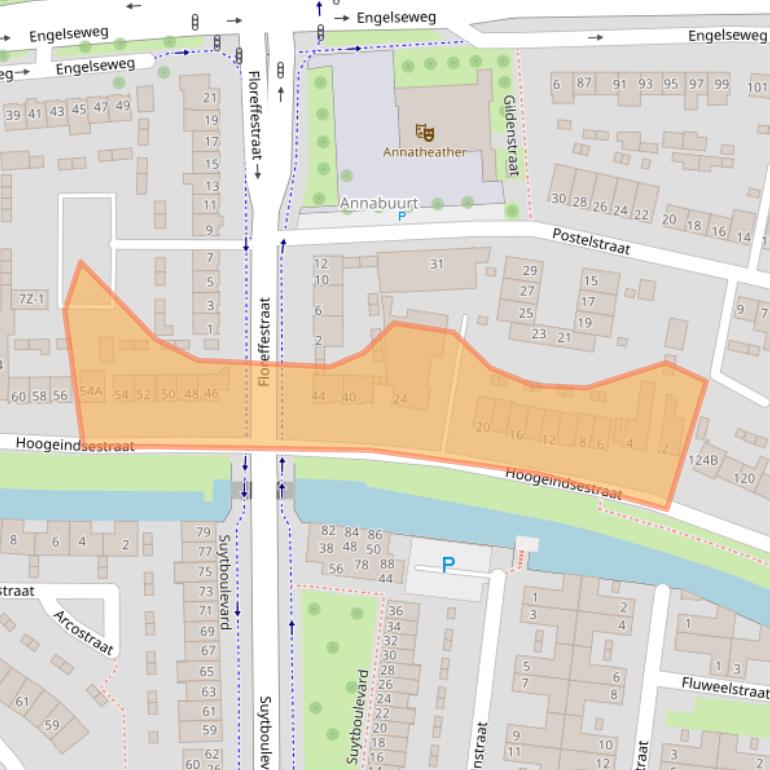 Kaart van postcodegebied 5705AM.