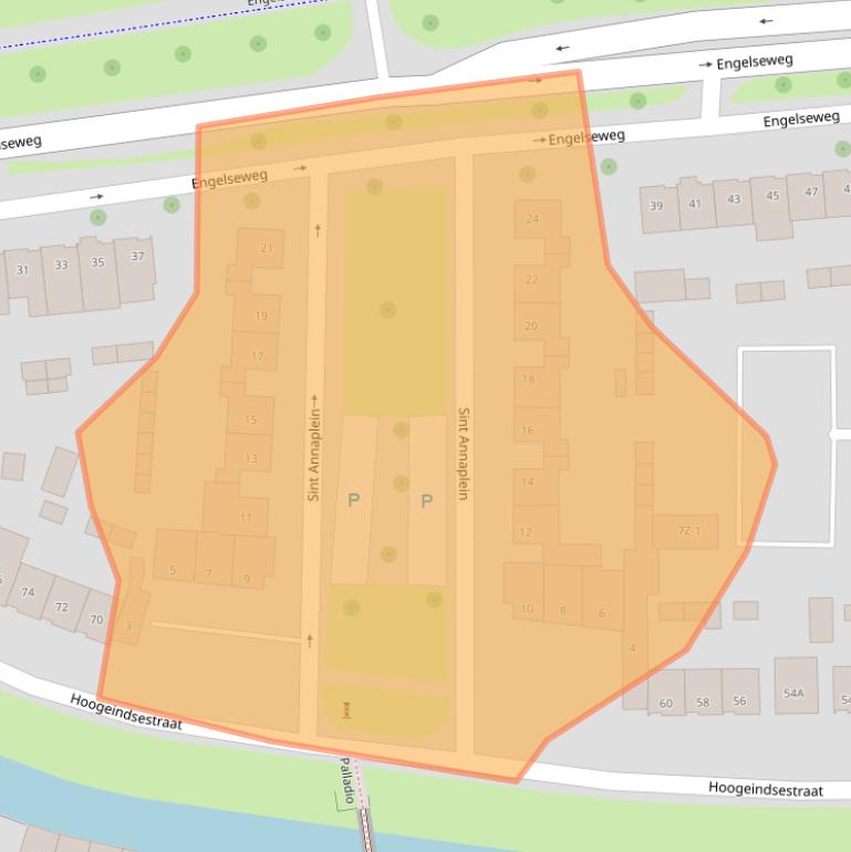 Kaart van postcodegebied 5705AP.