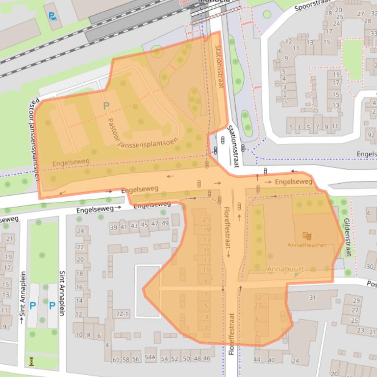 Kaart van postcodegebied 5705AR.