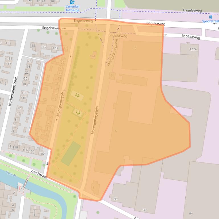 Kaart van postcodegebied 5705AX.