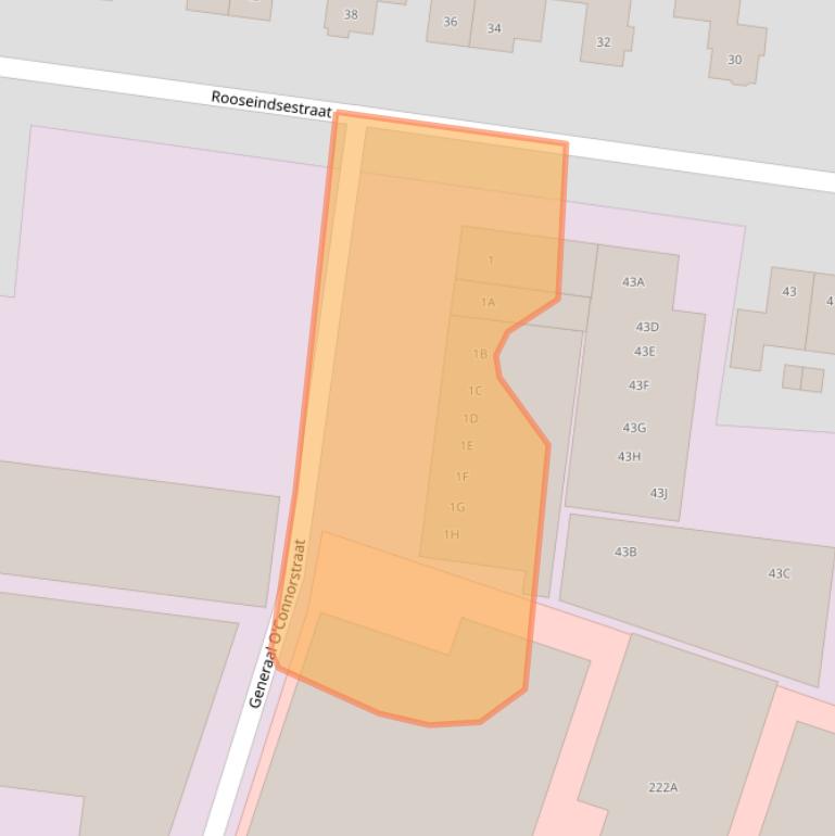 Kaart van postcodegebied 5705BD.