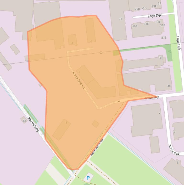 Kaart van postcodegebied 5705BL.