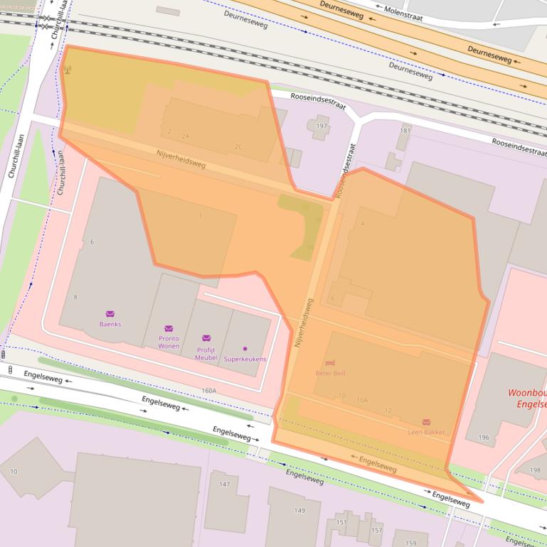 Kaart van postcodegebied 5705BN.