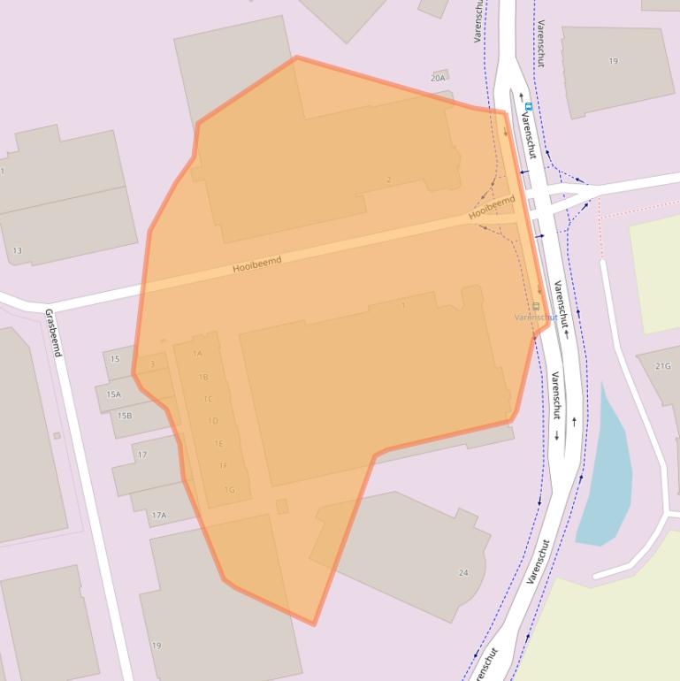 Kaart van postcodegebied 5705DD.