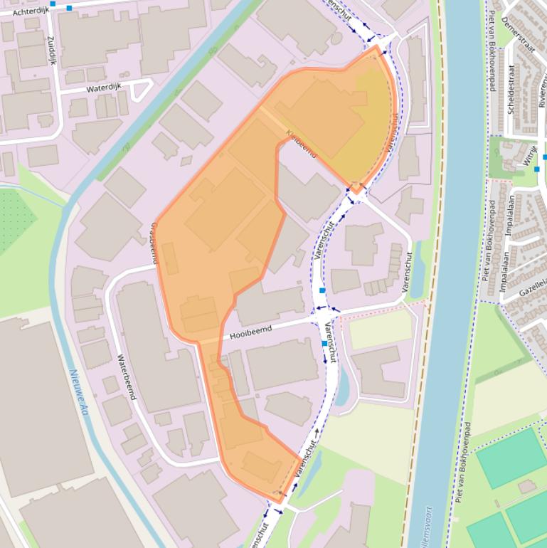 Kaart van postcodegebied 5705DE.