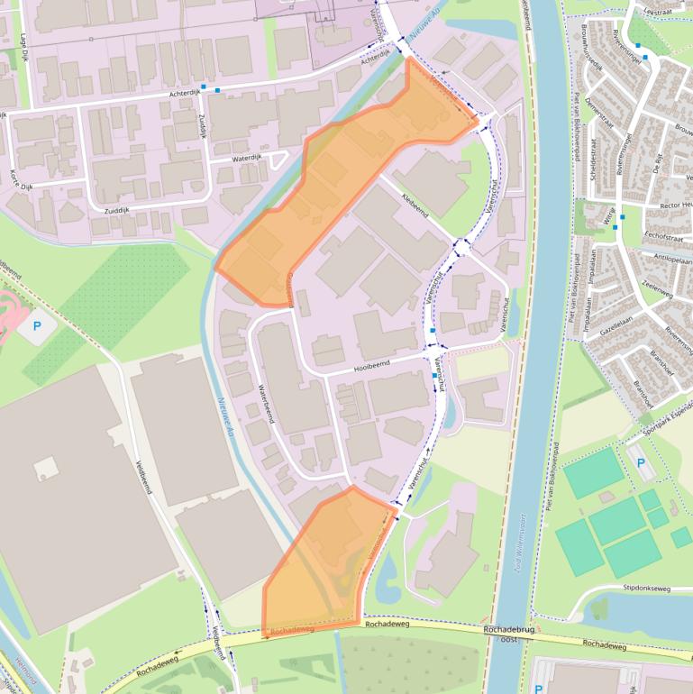 Kaart van postcodegebied 5705DG.