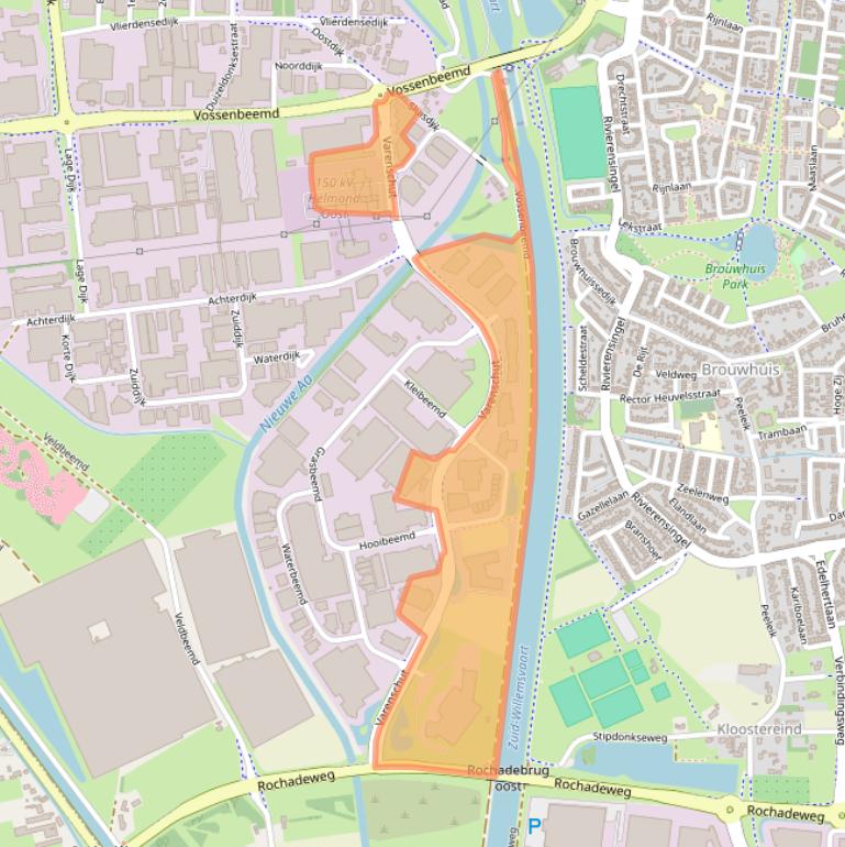 Kaart van postcodegebied 5705DK.
