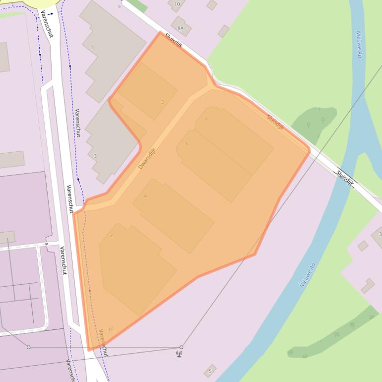 Kaart van postcodegebied 5705DM.