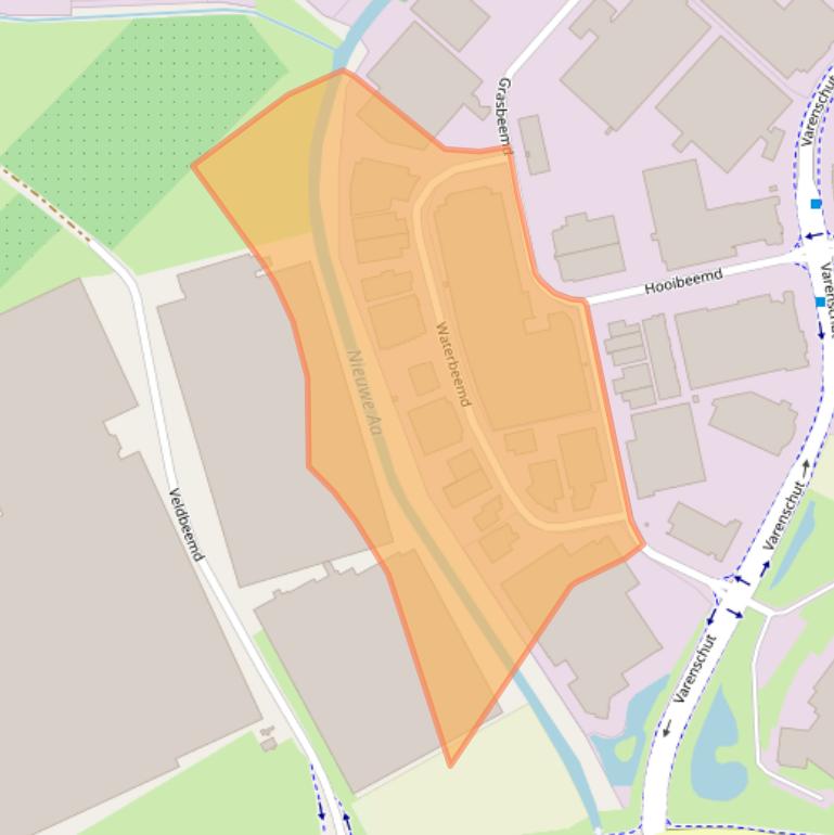 Kaart van postcodegebied 5705DN.