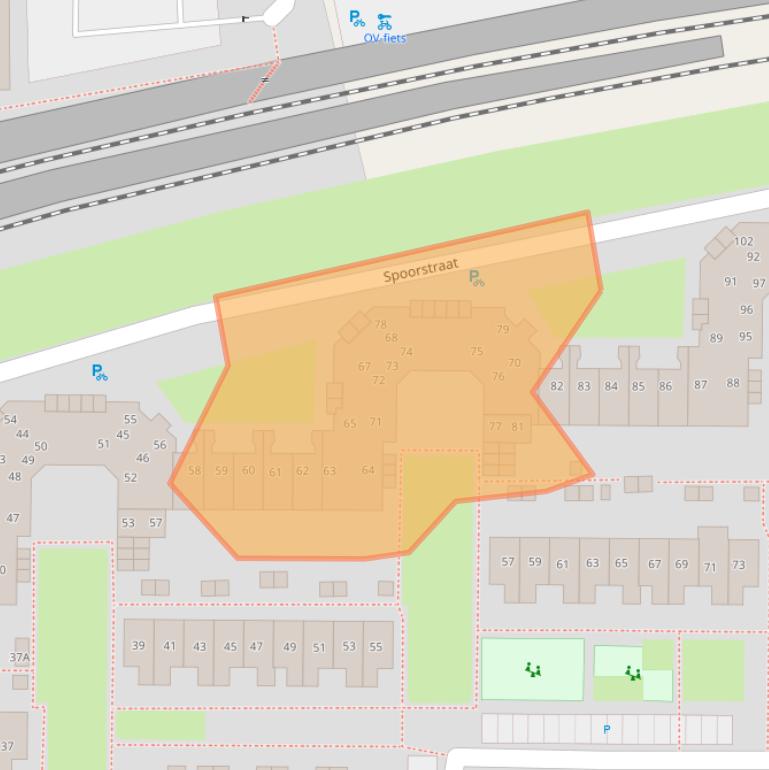 Kaart van postcodegebied 5705JH.