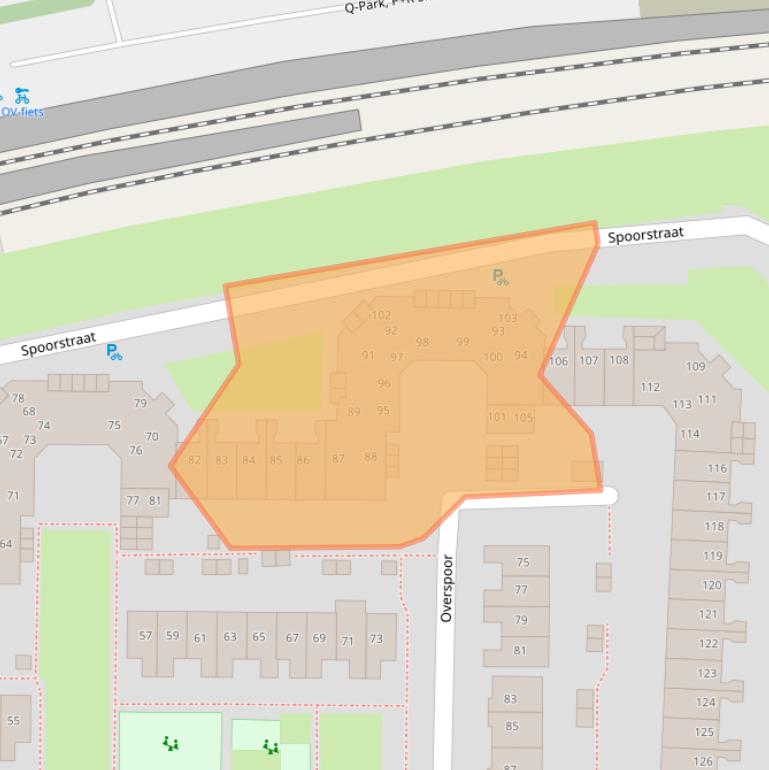 Kaart van postcodegebied 5705JJ.