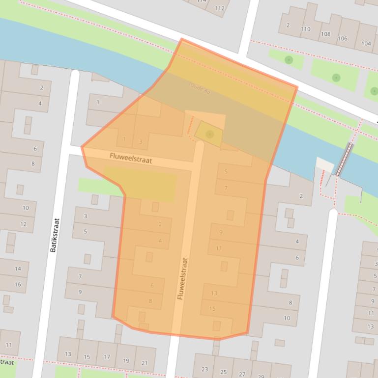 Kaart van postcodegebied 5705KB.