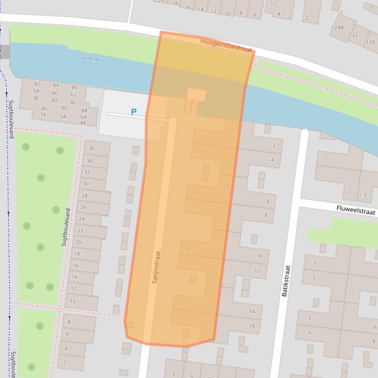 Kaart van postcodegebied 5705KD.