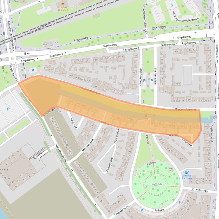 Kaart van postcodegebied 5705KP.