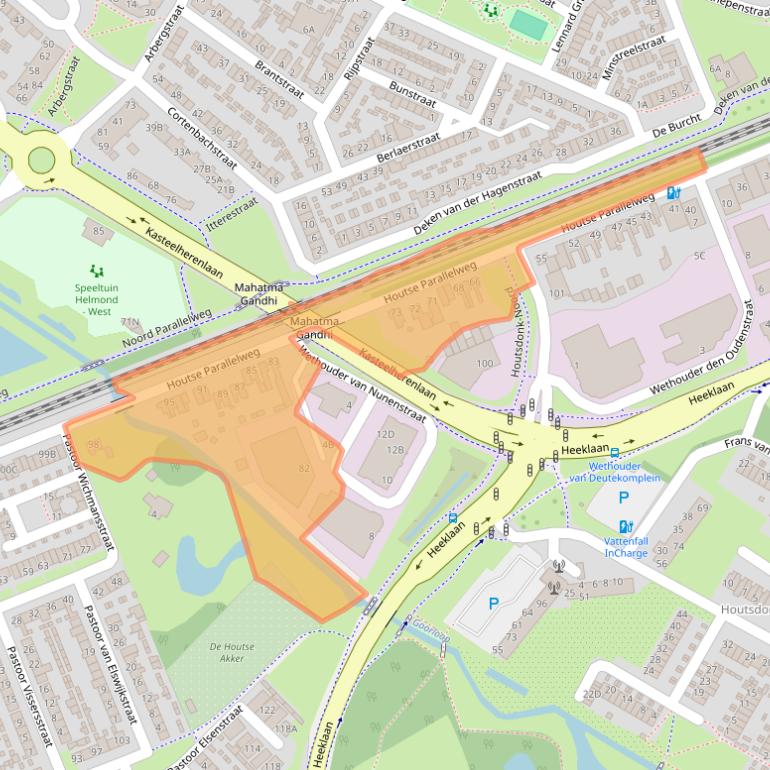 Kaart van postcodegebied 5706AD.