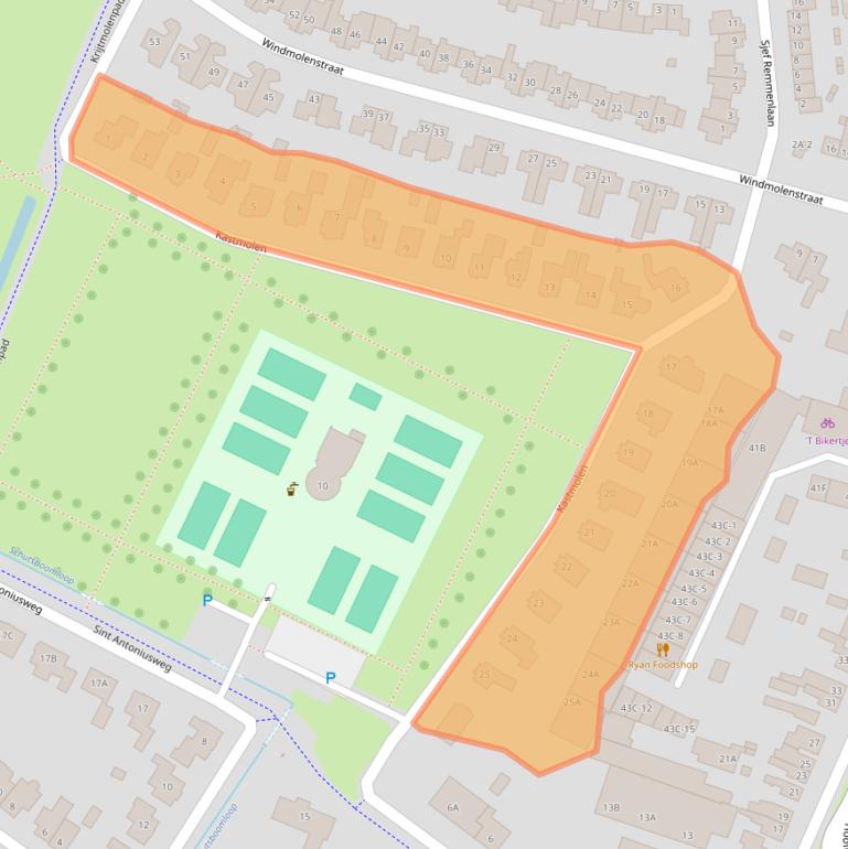 Kaart van postcodegebied 5706BD.