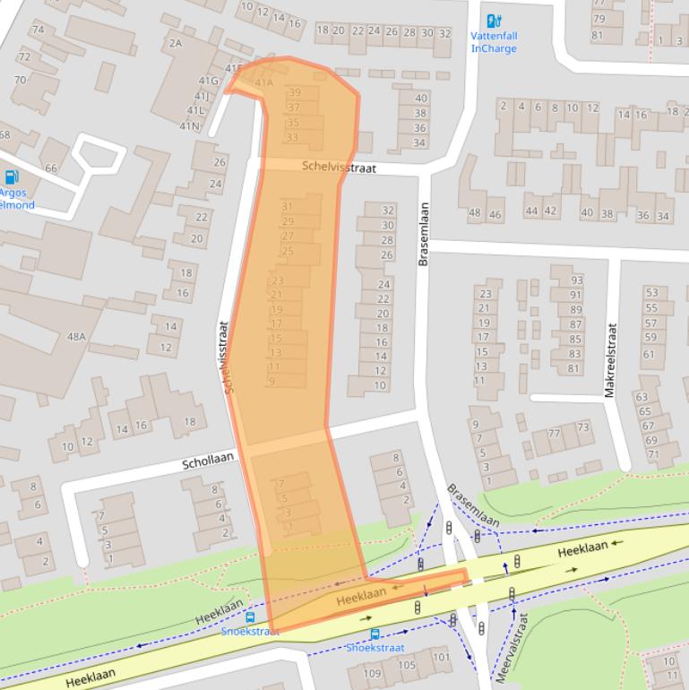 Kaart van postcodegebied 5706BL.