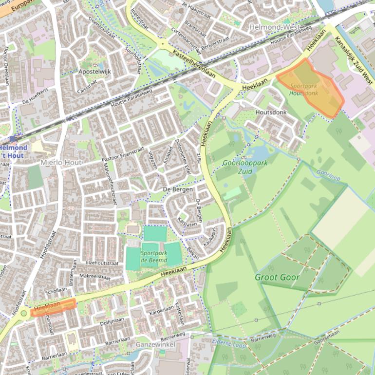 Kaart van postcodegebied 5706BP.