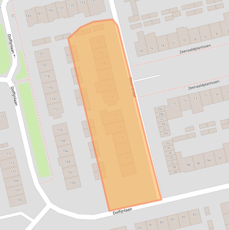 Kaart van postcodegebied 5706BW.