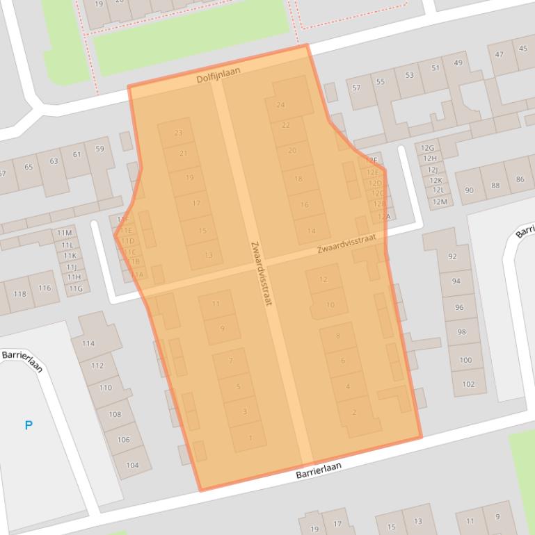 Kaart van postcodegebied 5706CS.