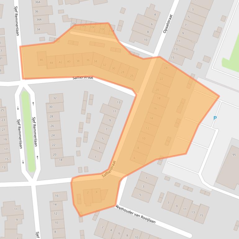 Kaart van postcodegebied 5706DD.
