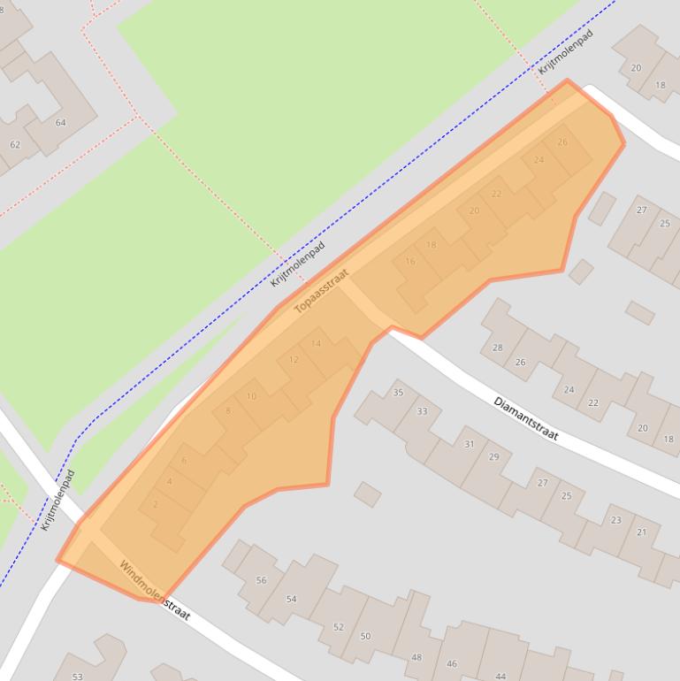 Kaart van postcodegebied 5706DM.