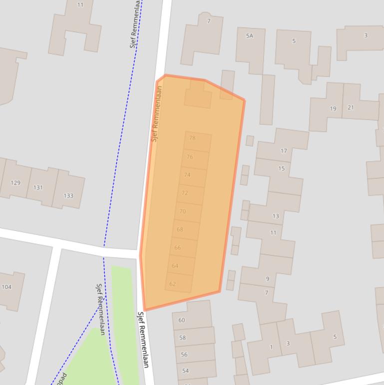 Kaart van postcodegebied 5706DP.