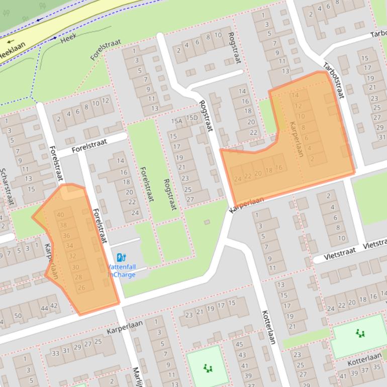 Kaart van postcodegebied 5706EB.