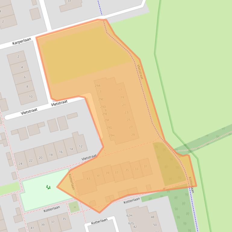 Kaart van postcodegebied 5706EV.
