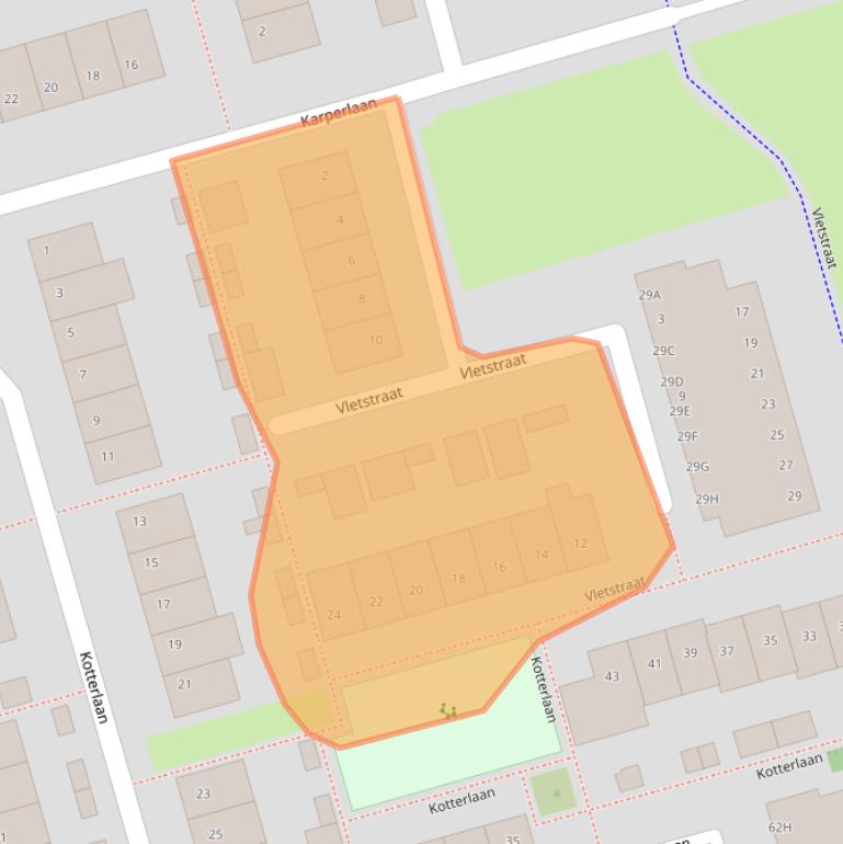 Kaart van postcodegebied 5706EW.
