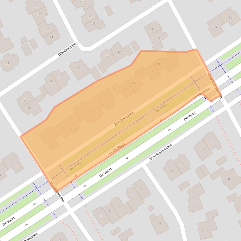 Kaart van postcodegebied 5706GE.