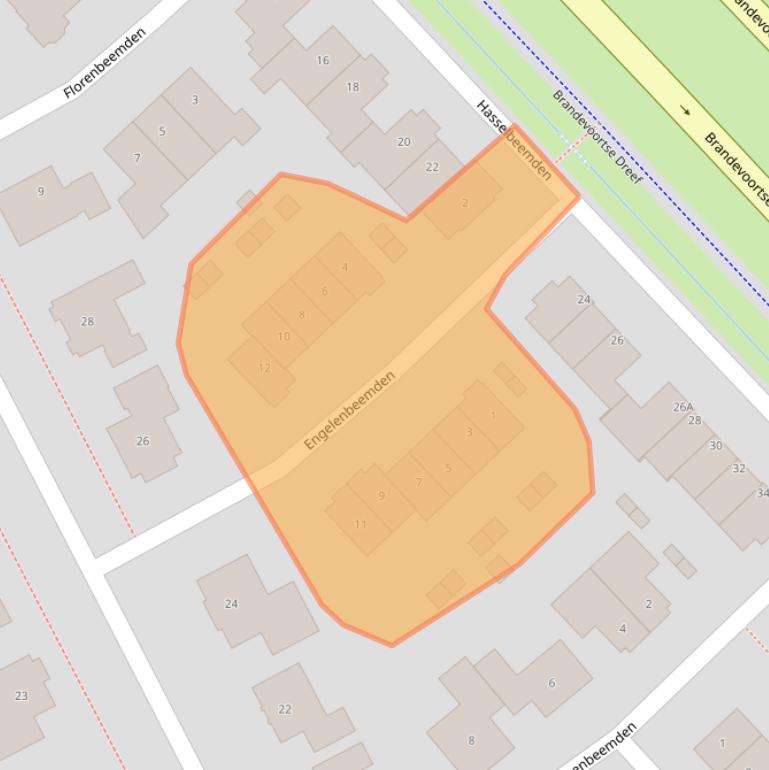 Kaart van postcodegebied 5706GJ.