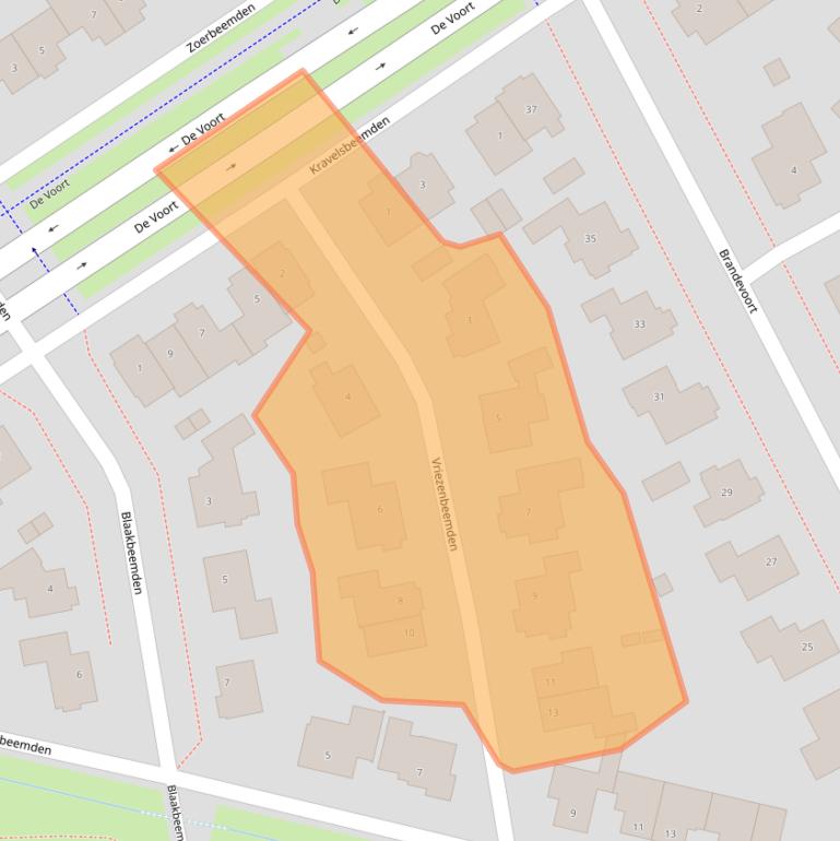 Kaart van postcodegebied 5706GM.