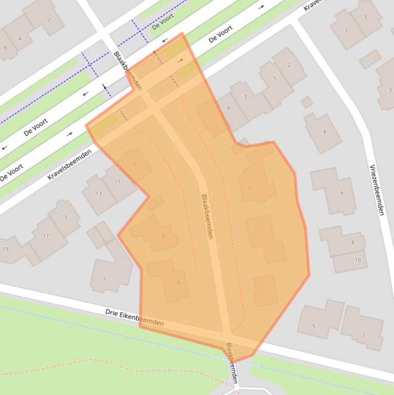 Kaart van postcodegebied 5706GN.