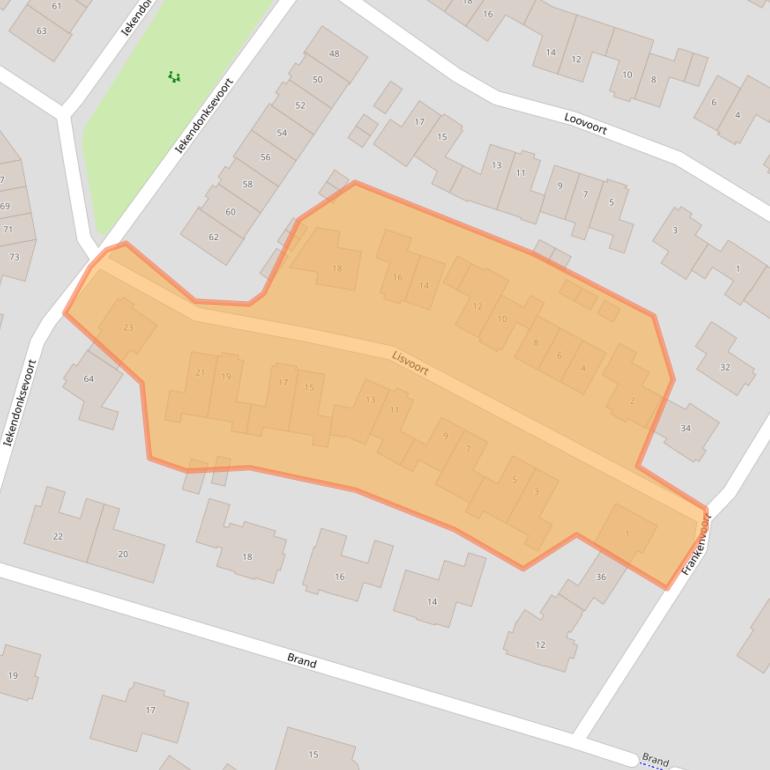 Kaart van postcodegebied 5706HA.