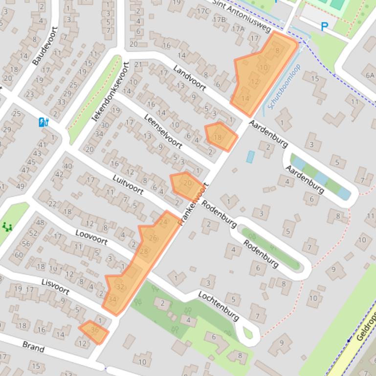 Kaart van postcodegebied 5706HG.