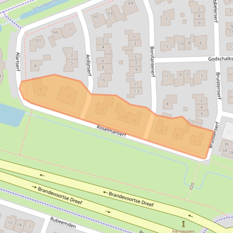 Kaart van postcodegebied 5706JJ.