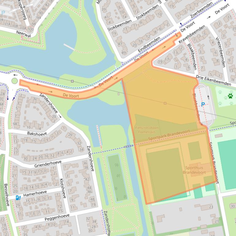 Kaart van postcodegebied 5706KG.