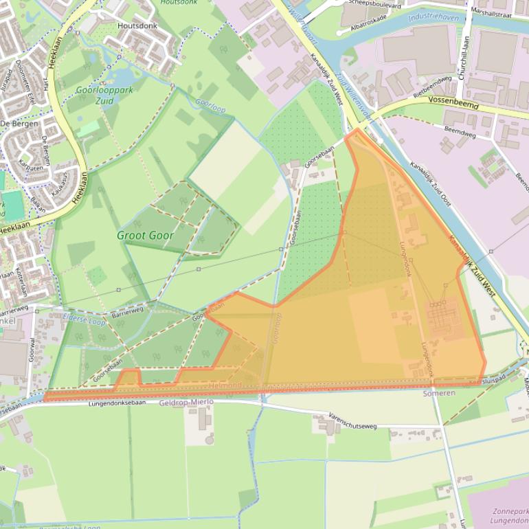 Kaart van postcodegebied 5706LE.