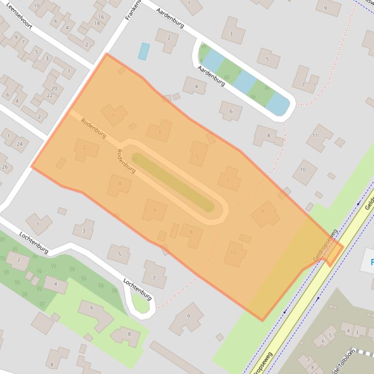 Kaart van postcodegebied 5706LX.