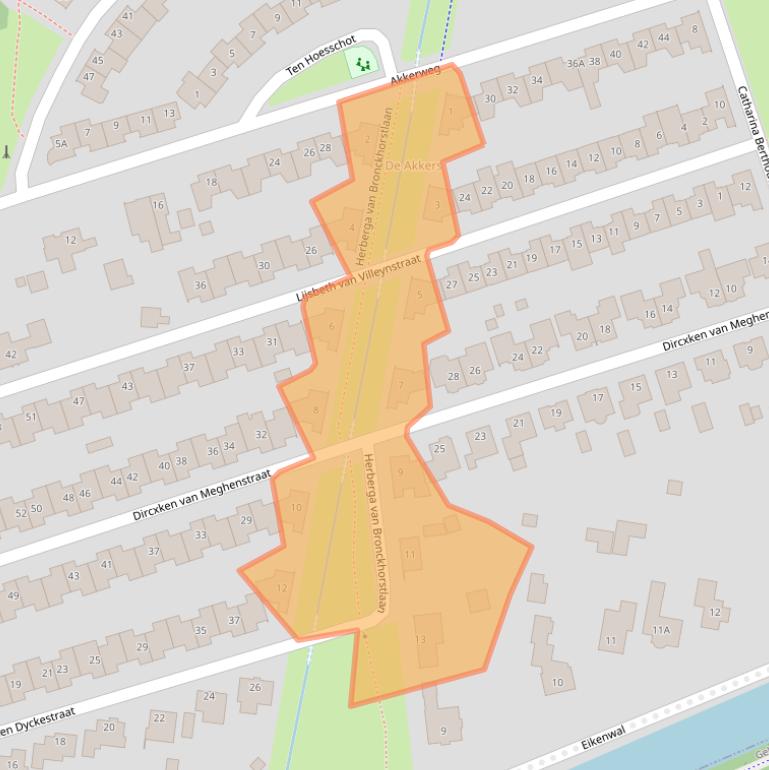 Kaart van postcodegebied 5706MR.