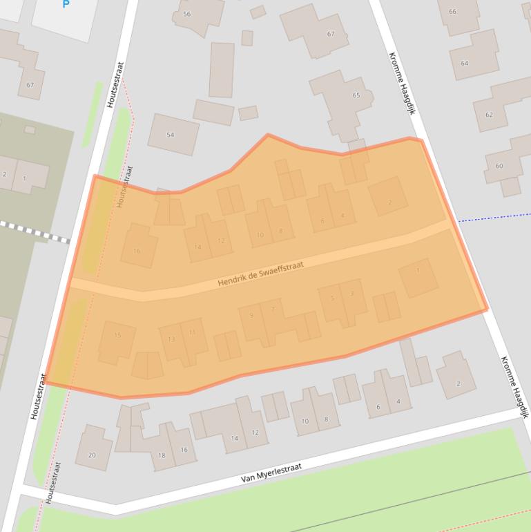 Kaart van postcodegebied 5706MX.