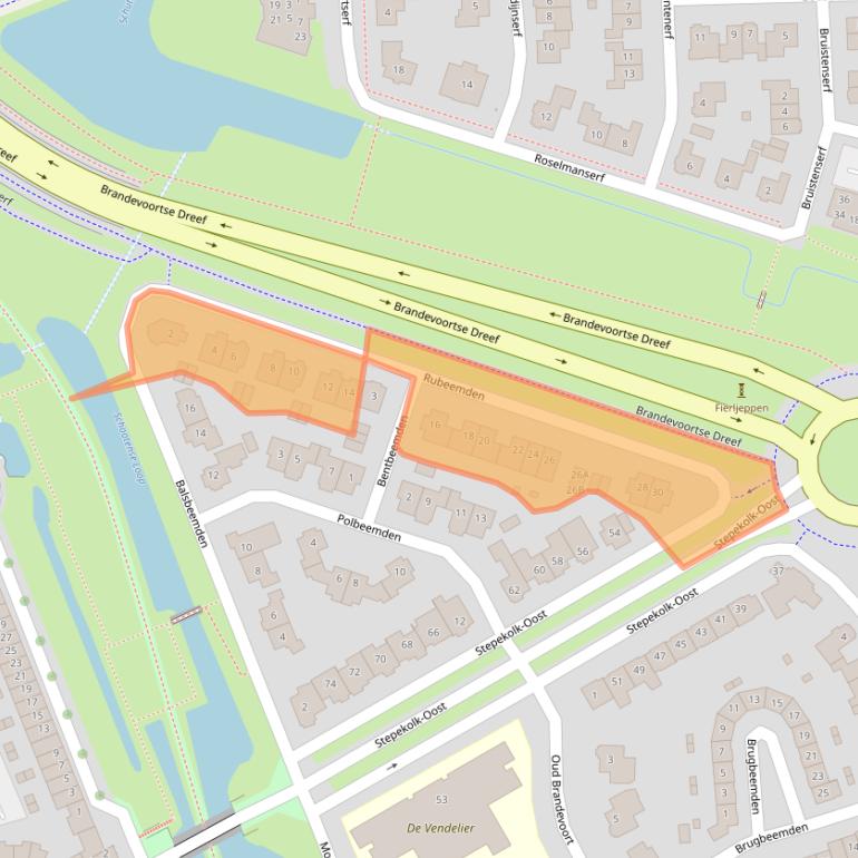 Kaart van postcodegebied 5706NA.
