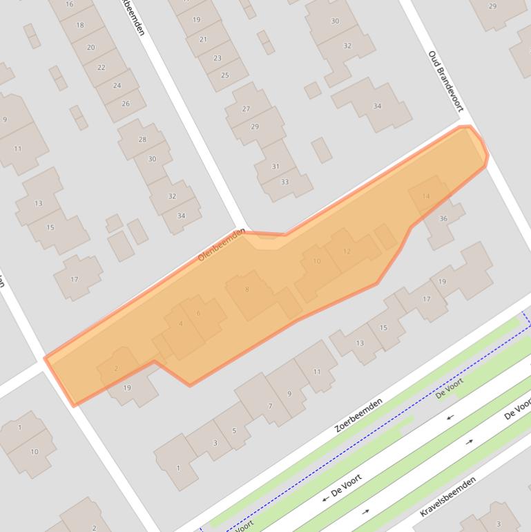 Kaart van postcodegebied 5706NT.