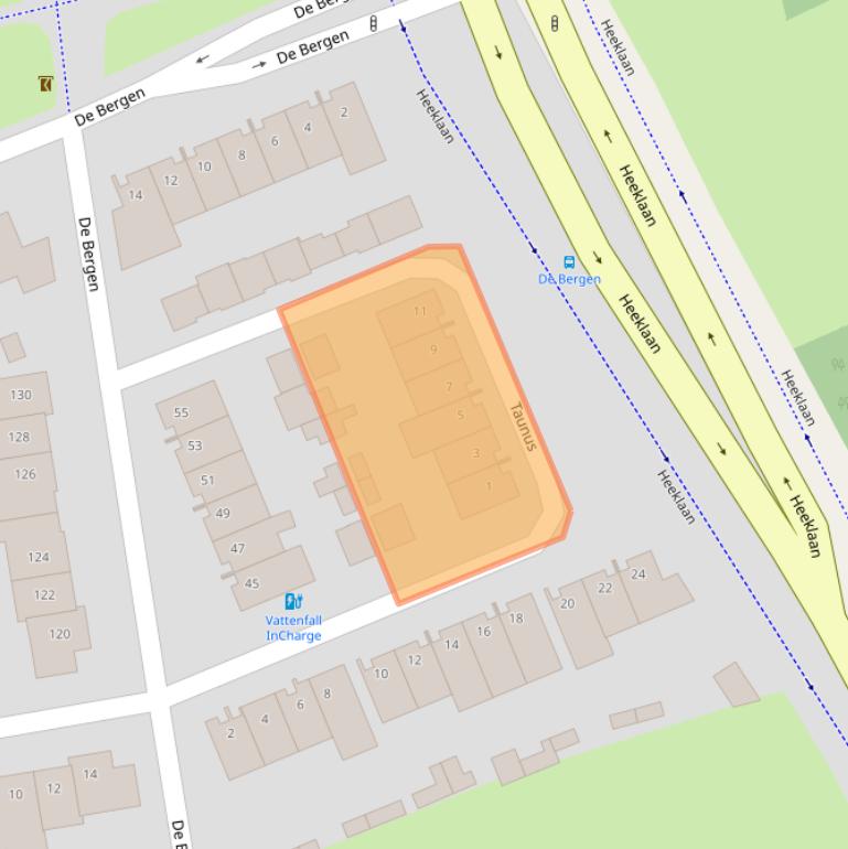 Kaart van postcodegebied 5706PC.