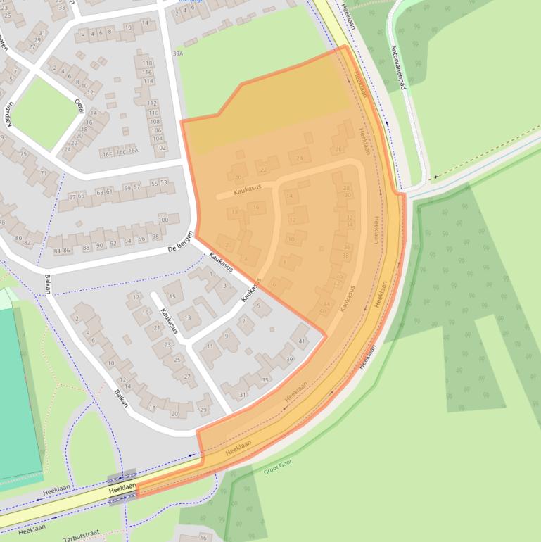 Kaart van postcodegebied 5706PL.