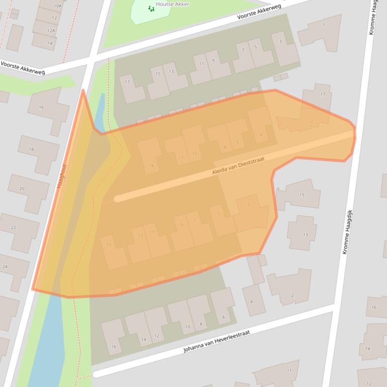 Kaart van postcodegebied 5706PW.